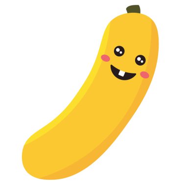 Sarı kabak gülümsüyor. Vektör illüstrasyonu