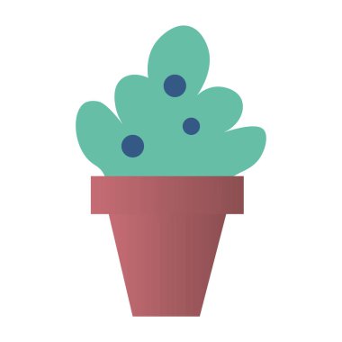 Minimum saksı bitkisi Vektör İllüstrasyonu