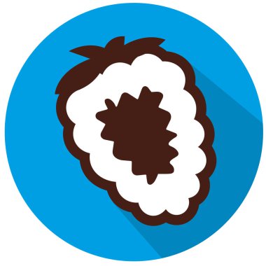 Blackberry ikon Vektör illüstrasyonunun izole edilmiş bir dilimi