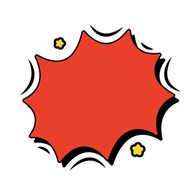 Boş çizgi roman sohbet vektörü illüstrasyonuName