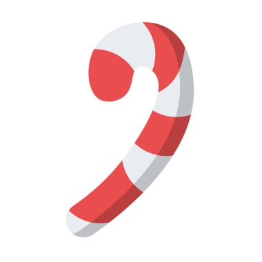 Renkli Noel şekerleme ikonu Vektör illüstrasyonu