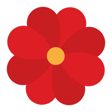 Renkli çiçek ikonu Vektör illüstrasyonu