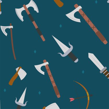 Ortaçağ silahları arka plan Vektör illüstrasyonu