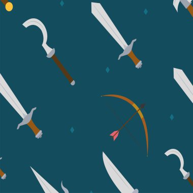 Ortaçağ silahları arka plan Vektör illüstrasyonu