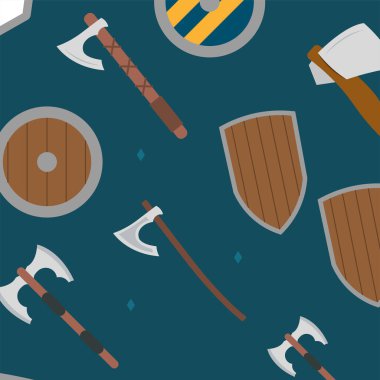 Ortaçağ silahları arka plan Vektör illüstrasyonu