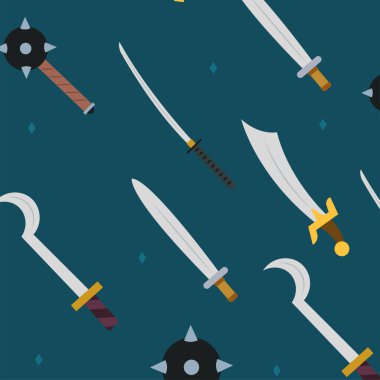 Ortaçağ silahları arka plan Vektör illüstrasyonu