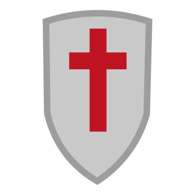 Renkli ortaçağ silah ikonu Vektör illüstrasyonu