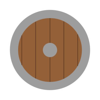 Renkli ortaçağ silah ikonu Vektör illüstrasyonu