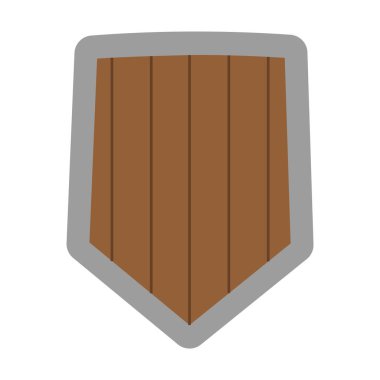 Renkli ortaçağ silah ikonu Vektör illüstrasyonu