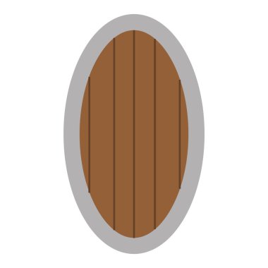 Renkli ortaçağ silah ikonu Vektör illüstrasyonu