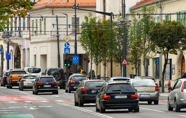 Cluj Napoca Romania September 2022 Cars Traffic December Boulevard Image — Stock Photo, Image