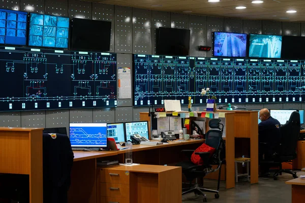 stock image Bucharest, Romania - November 18, 2022: The Bucharest Metro Dispatch Center is opened to the public on the occasion of the 43rd anniversary of the Bucharest Subway. Image for editorial use only.