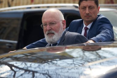 Bükreş, Romanya. 31 Mart 2023: İlk Romen sosyal demokrat partisinin kurulmasından bu yana 130 yıl geçmesine rağmen Sosyal Demokrat Parti ve PES tarafından düzenlenen etkinlik.