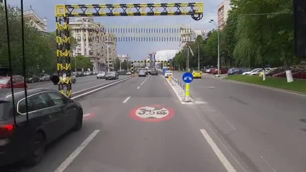 Bucarest Romania Maggio 2023 Giro Completo Attraverso Passaggio Unirii Dopo — Video Stock