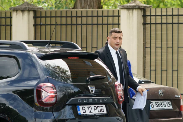 Bukurešť Rumunsko Září 2023 George Simion Prezident Aliance Pro Sjednocení — Stock fotografie