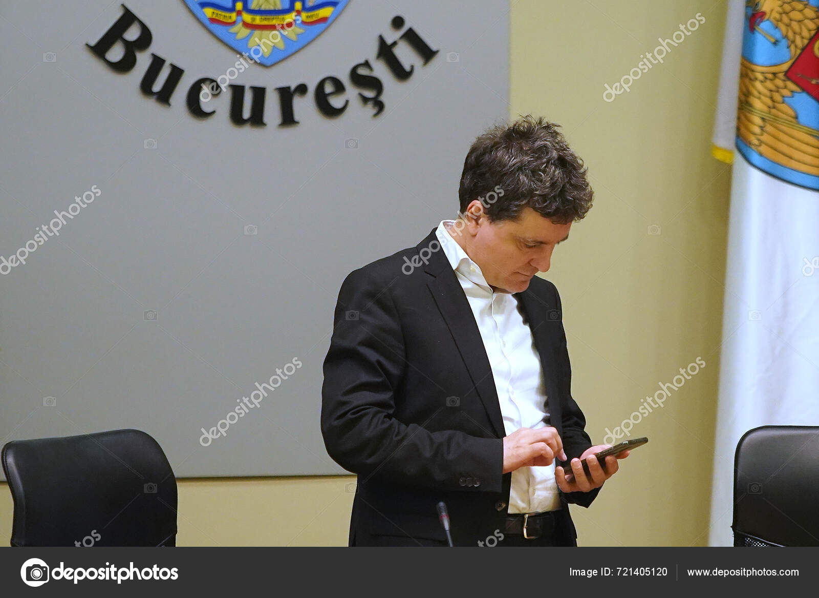 Bucharest Romania 20Th May 2024 Nicusor Dan Mayor Bucharest Leads 