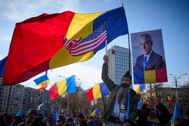 Bükreş, Romanya. 21 Şubat 2025: 