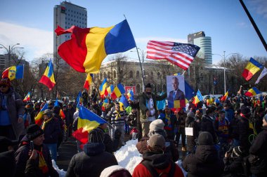 Bükreş, Romanya. 21 Şubat 2025: 