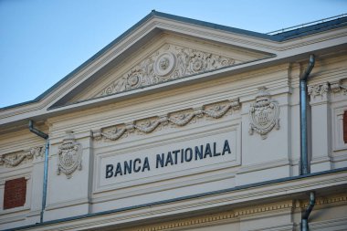 Craiova, Dolj. 31 Mayıs 2025: Romanya Merkez Bankası 'nın Craiova' daki genel merkezinin Dolj şubesi ve kentin ilk kayıtlı konuşmasının 550. yıldönümü.