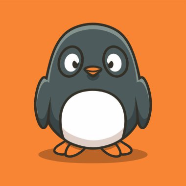 Modern ve minimalist tasarımı olan sevimli bir hayvanın vektör logosu