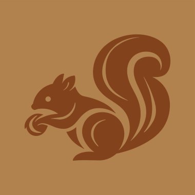 Bir sincabın stil ve minimalist vektör logosu