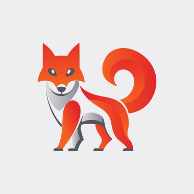 Modern Minimalist Kitsune Logosu