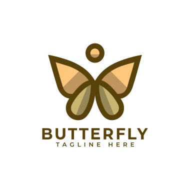 Basit Kelebek logosu Minimalist