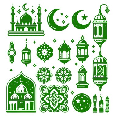 Cami ve Fener Simgesi Ramazan Ögesi