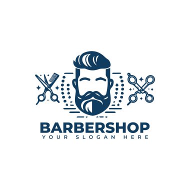 Retro Berber Logosu Tasarımı