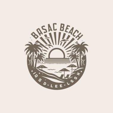 Plaj Logosu Tasarımı