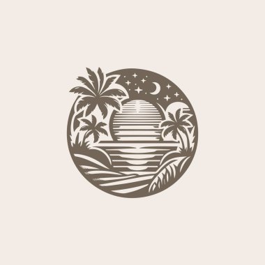 Plaj Logosu Tasarımı