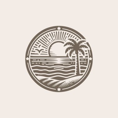 Plaj Logosu Tasarımı