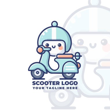 Şirin Minimalist Scooter Logo Tasarımı