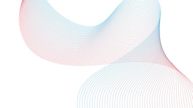 Beyaz arkaplanda kırmızı ve mavi çizgiler