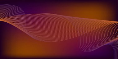Turuncu Çizgili Mor Arkaplan