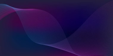 Mor ve Mavi dalga çizgisi Arka plan