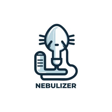 Bir nebulizörün minimalist simgesi