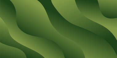 Koyu Yeşil Gradyanın Dinamik Sıvısı Soyut Arkaplan