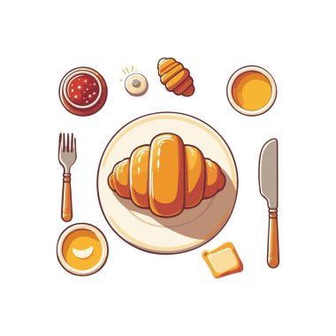 Kruvasan Flaky tereyağlı pastadır..