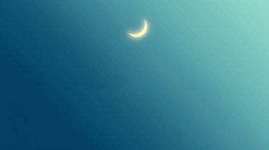 A minimalist Islamic background for Ramadan night, featuring a clear starry night sky clipart