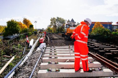 Yeni bir demiryolu inşaatı