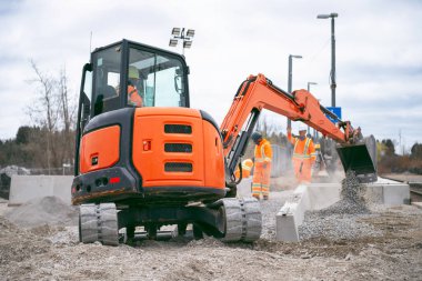 Kanada 'da demiryolu inşaatı, şantiye