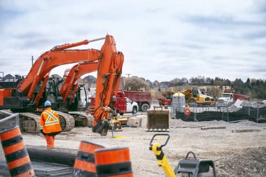 Kanada 'da demiryolu inşaatı, şantiye