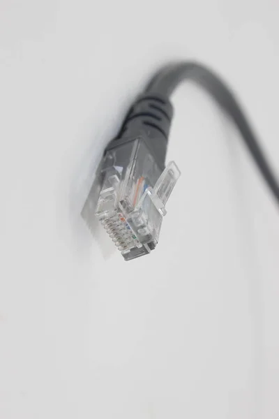 Lan Netzwerkkabel Isoliert Auf Weißem Hintergrund — Stockfoto