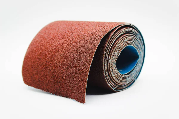 Araçlar İnşa ve onarım - Makine Emery kağıdı beyaz arkaplanda izole