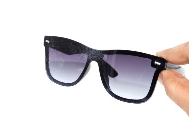 Göz gözlükleri seçici odak ile resmi gizler