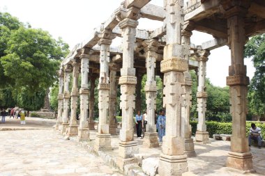 Delhi , India - historical monuments qutub minar 15 august 2024 clipart