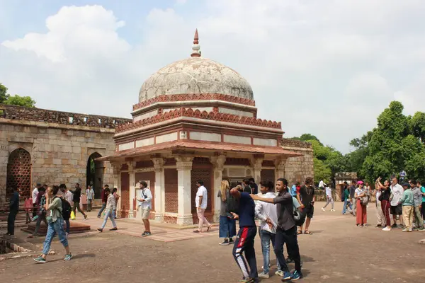 stock image Delhi , India - historical monuments qutub minar 15 august 2024