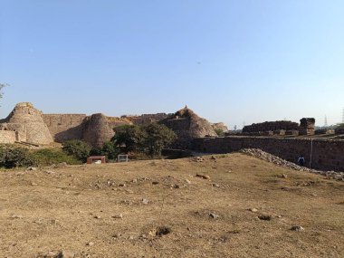 Delhi, Hindistan - Tughlakabad Fort Delhi, Tughlakabad Fort 'un Delhi' deki bir resmi 10 Aralık 2024