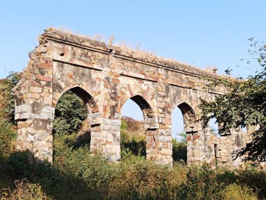 Delhi, Hindistan - Tughlakabad Fort Delhi, Tughlakabad Fort 'un Delhi' deki bir resmi 10 Aralık 2024